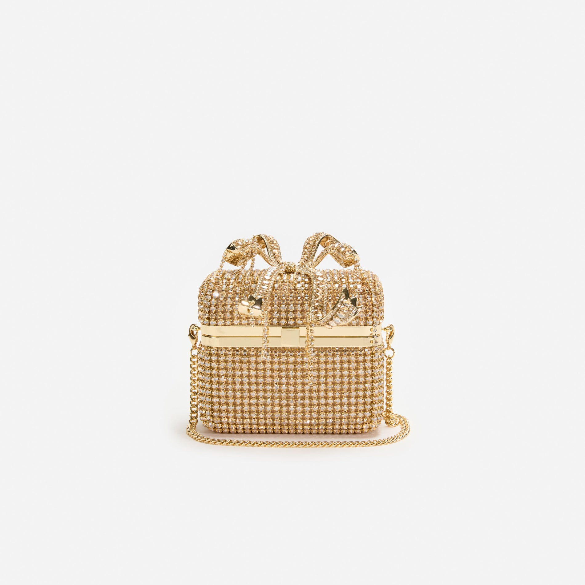 Gold Crystal Vanity Case