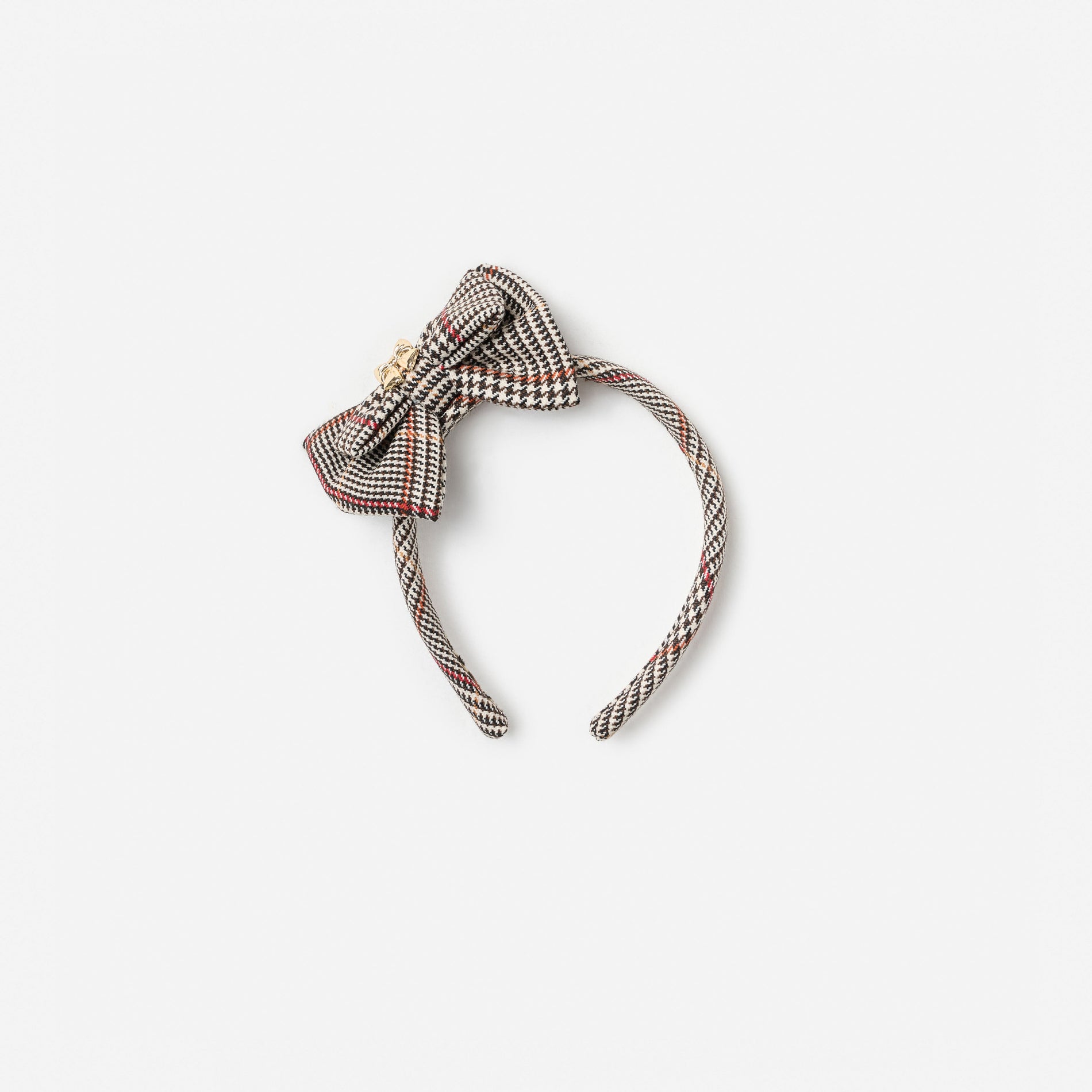 Brown Check Headband