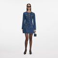 Denim Braided Mini Dress