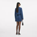 Denim Braided Mini Skirt
