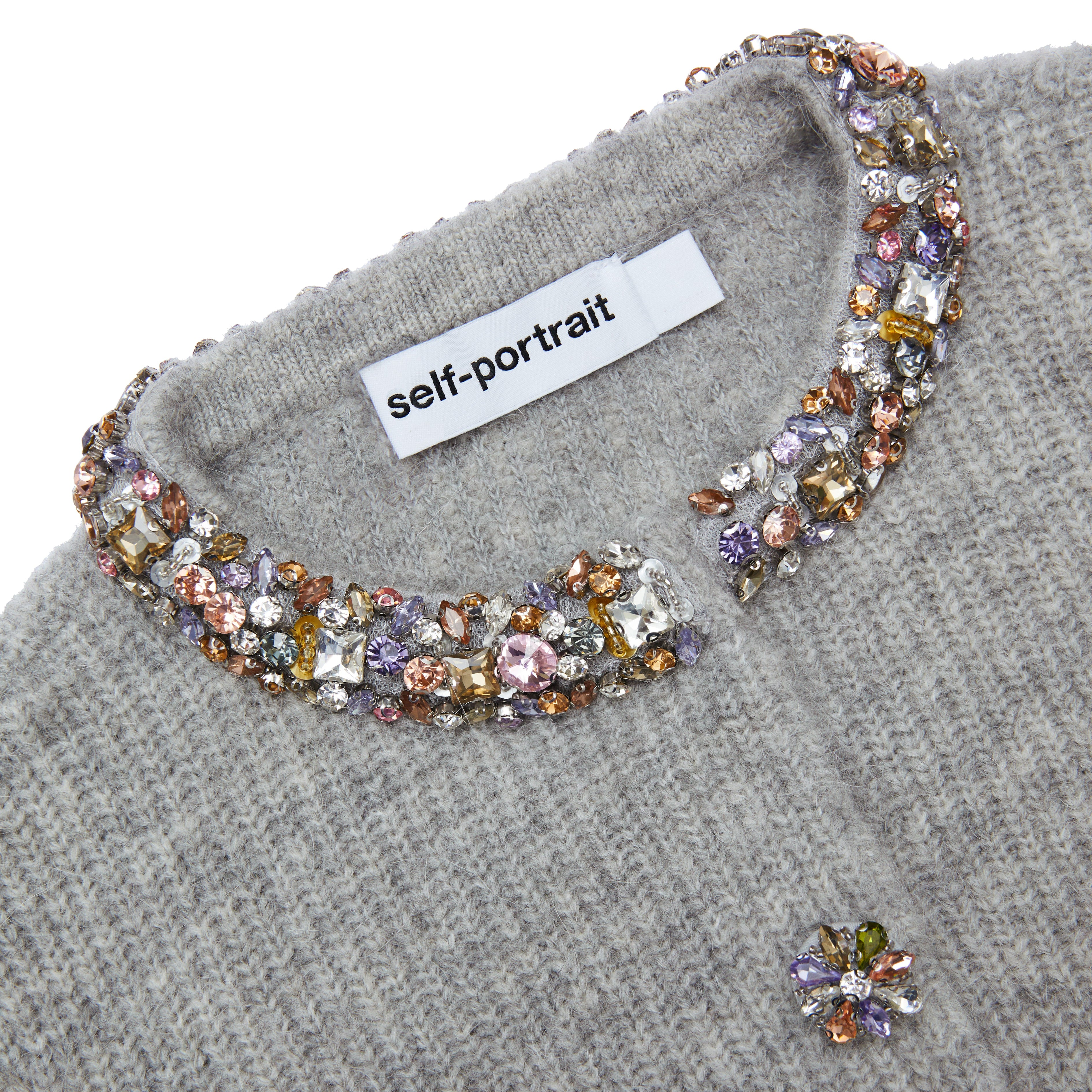 Grey Alpaca Knit Cardigan