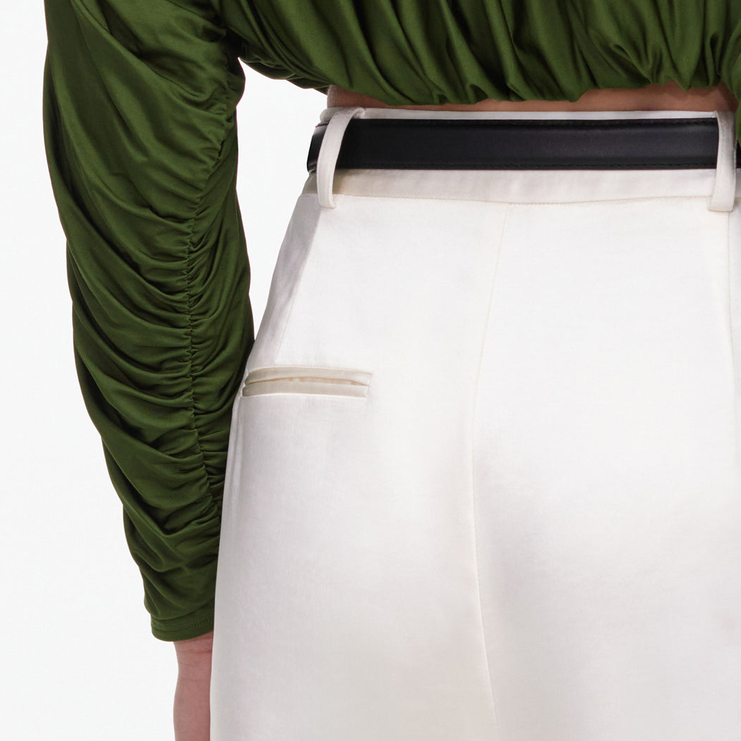 Cream Satin Trousers
