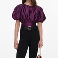 Purple Taffeta Top