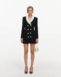 Black Tailored Blazer Mini Dress