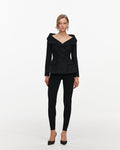 Black Metallic Boucle Jacket