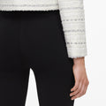 Black Knit Stirrup Leggings