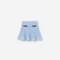 Blue Cable Knit Skirt