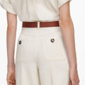 Cream Denim Jumpsuit