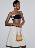 Rattan Charm Shoulder Bag
