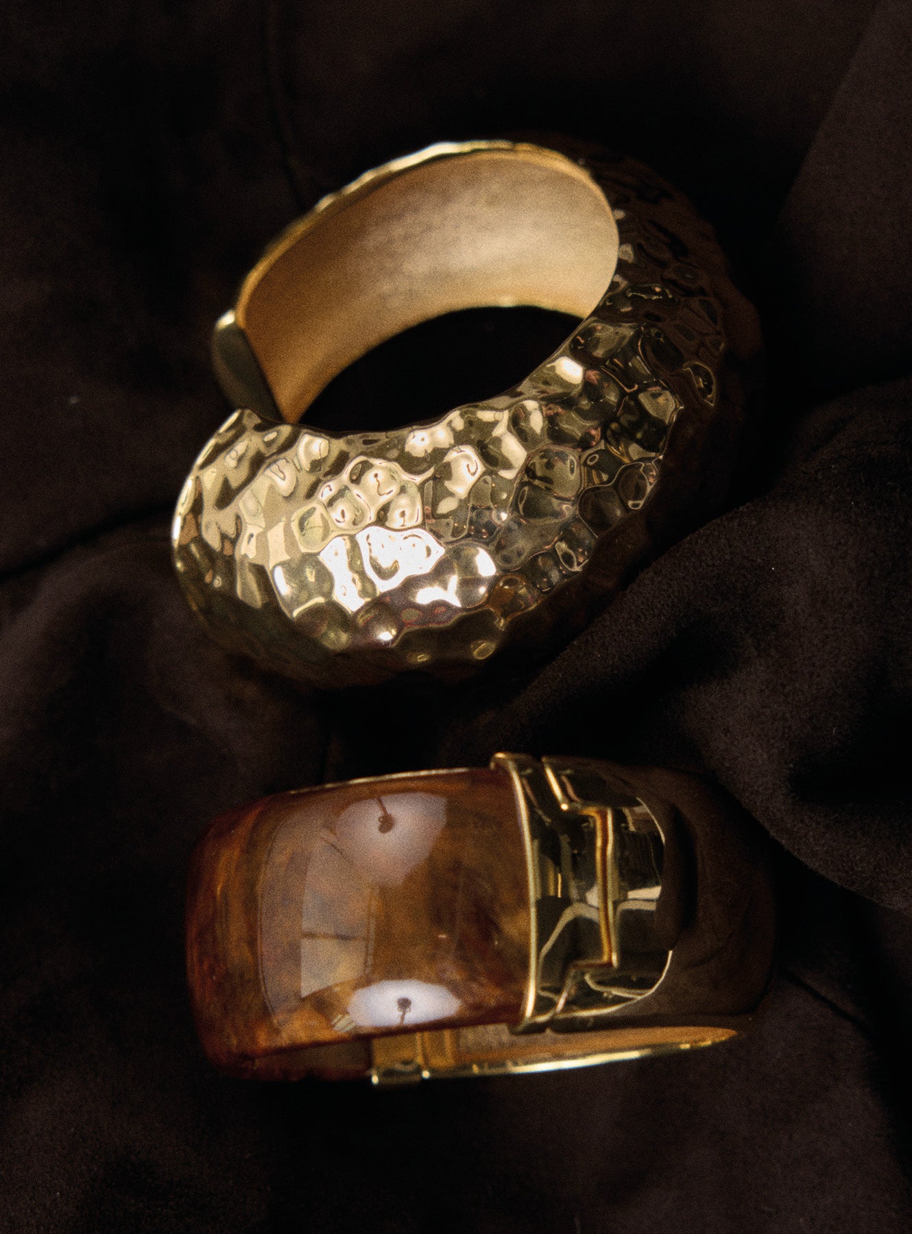 Hammered Gold Cuff