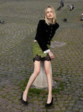 Green Crystal Chainmail Mini Skirt