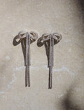 Double Crystal Bow Earrings