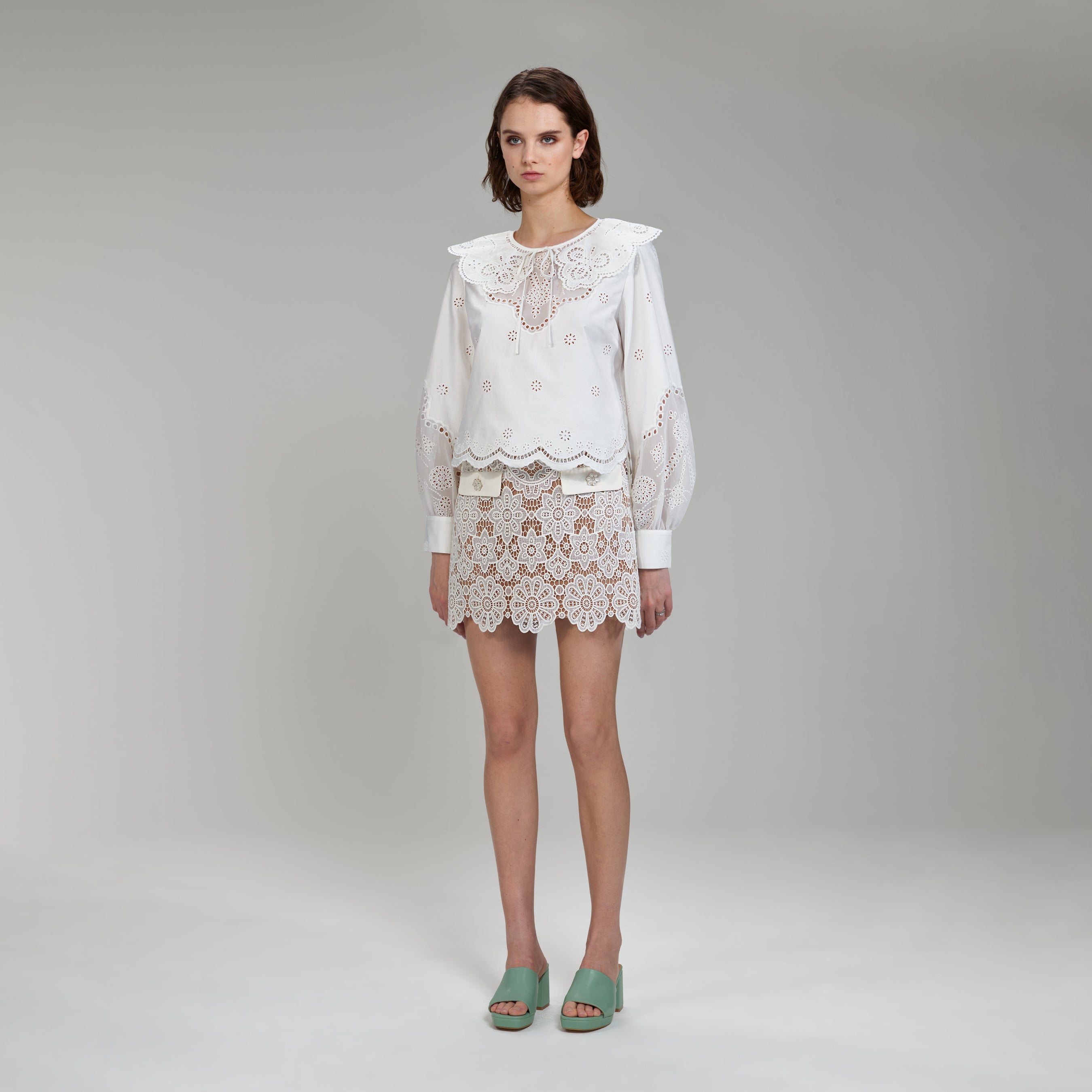 Daisy Cotton Broderie Anglaise Shirt