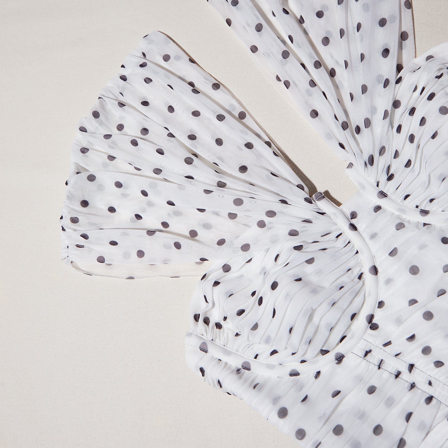 Polka Dot Off Shoulder Sweetheart Midi Dress