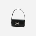 Black Leather Shoulder Bag