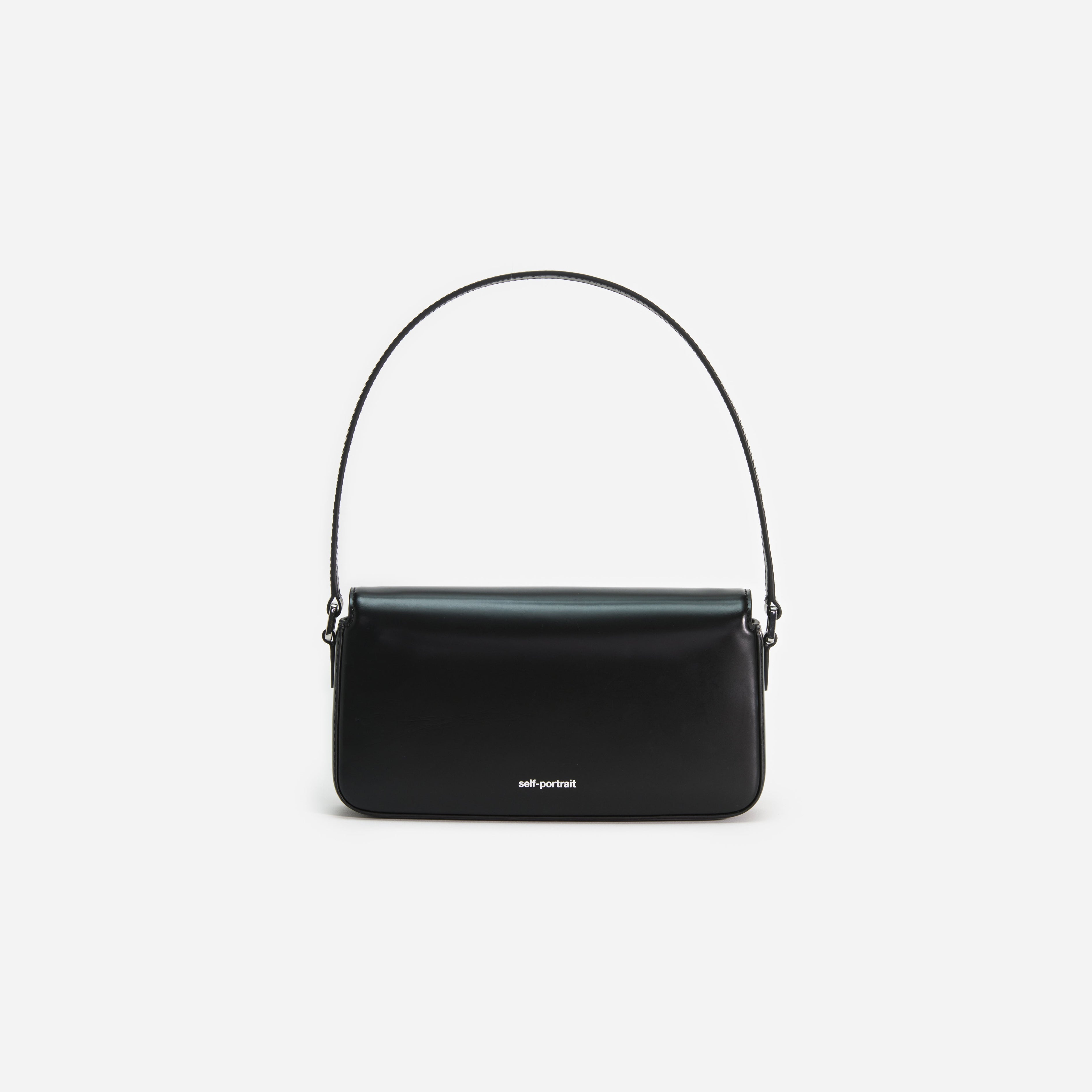 Black Leather Shoulder Bag