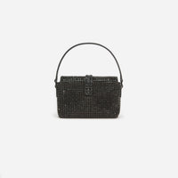 Black Rhinestone Chainmail Micro Bag