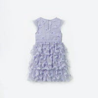 Lilac Tulle Midi Dress