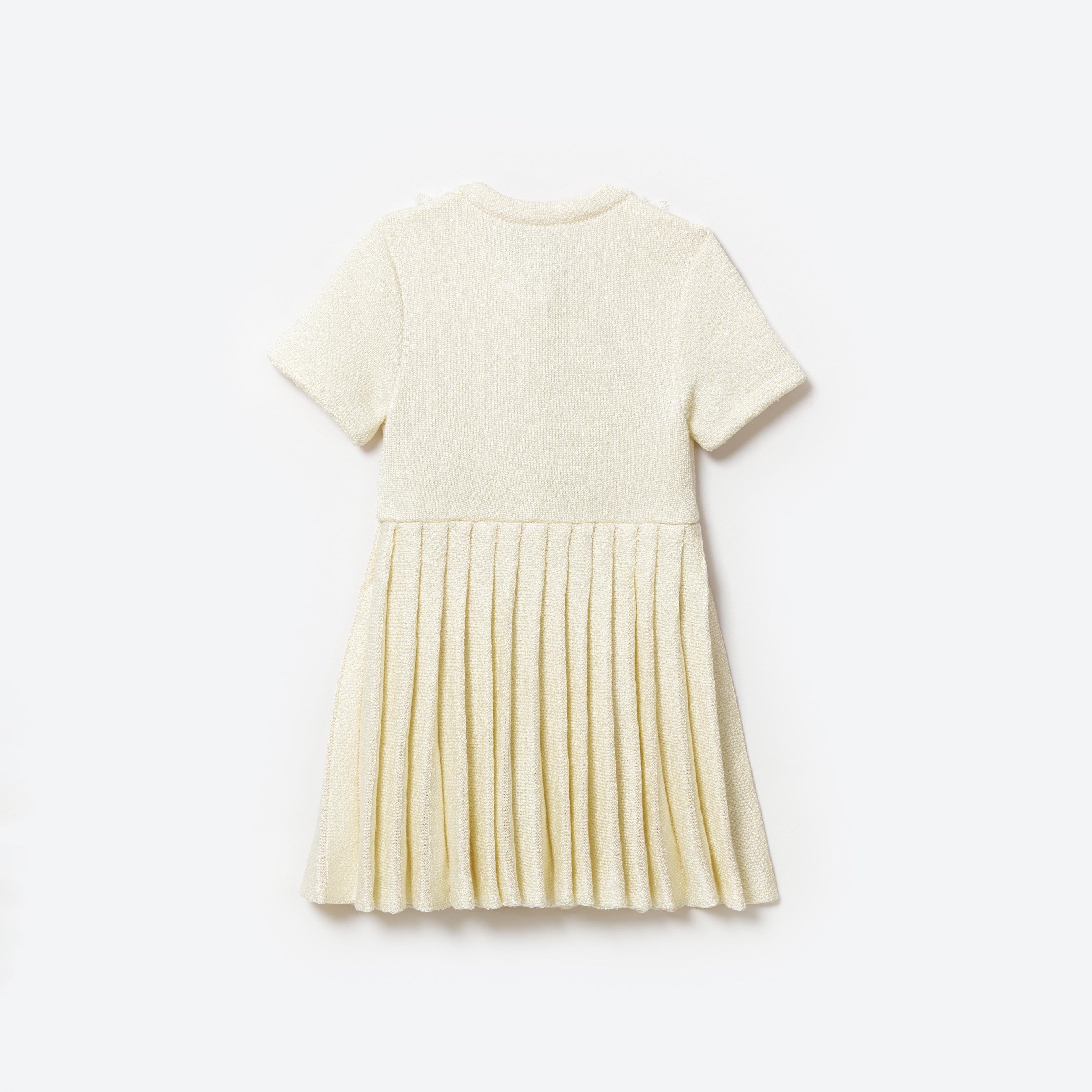 Cream Knit Mini Dress