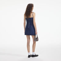 Diamante Denim Mini Dress