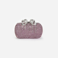 Pink Chainmail Clutch Bag