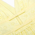 Yellow Cotton Broderie Mini Dress
