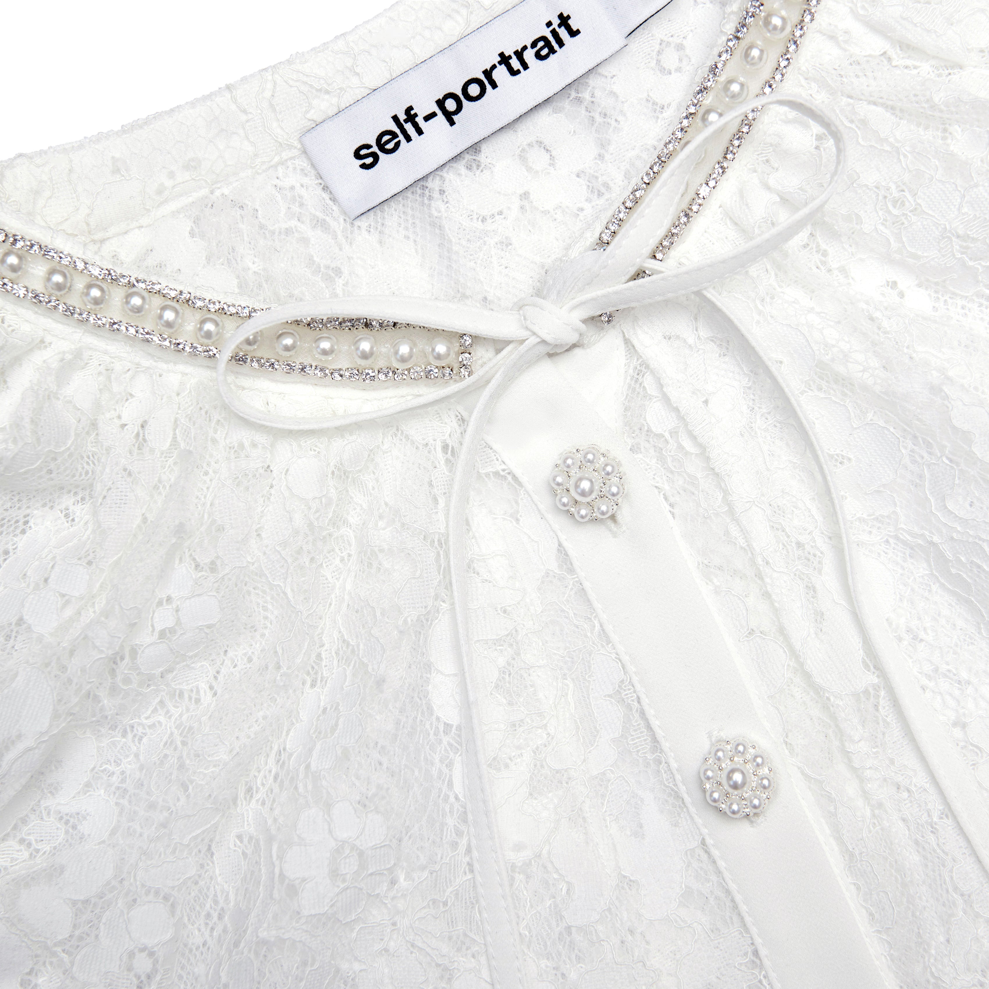 White Lace Cape Top