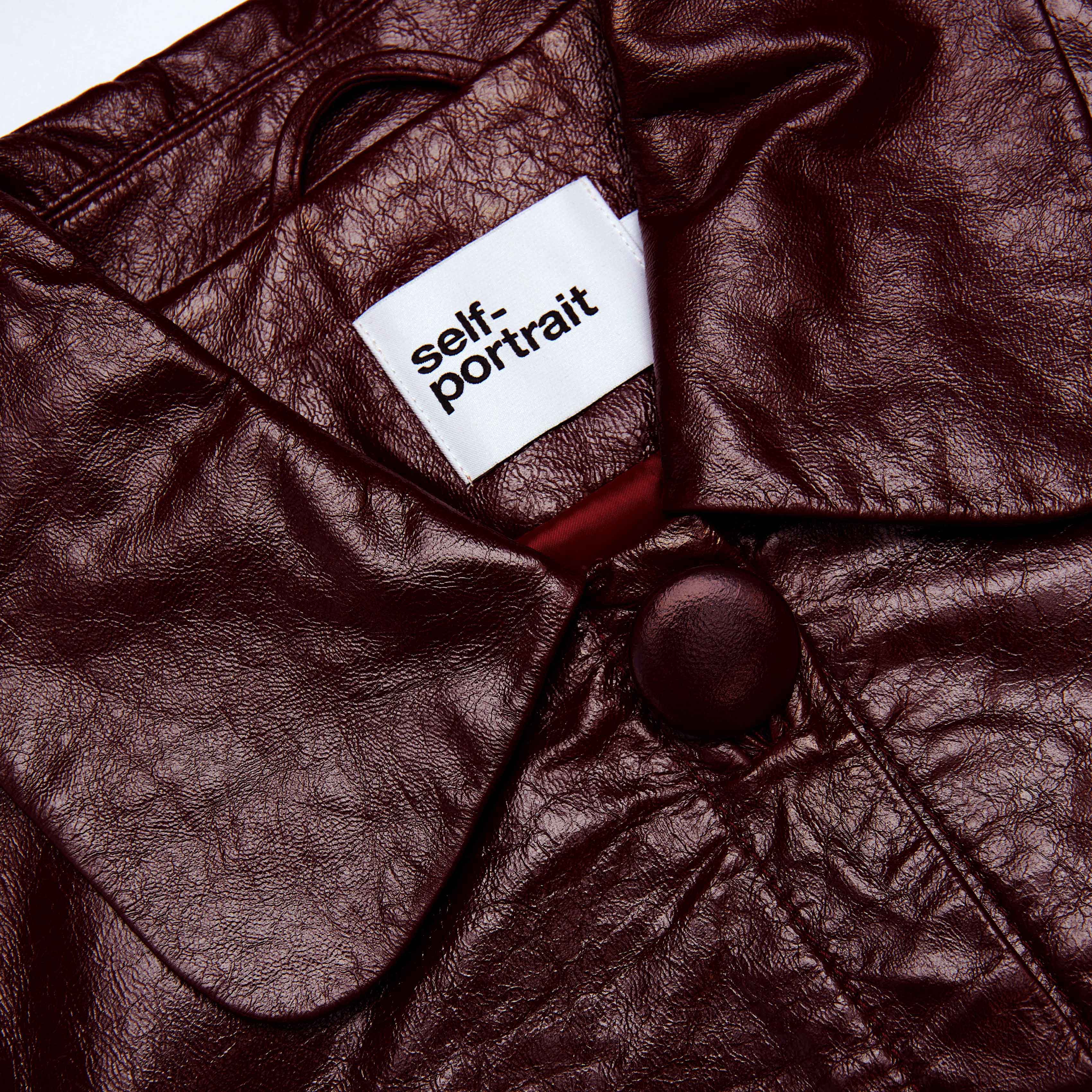 Burgundy Leather  Jacket