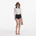 Cream Merino Wool Cardigan