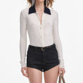 Cream Merino Wool Cardigan