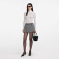 White Viscose Knit Top