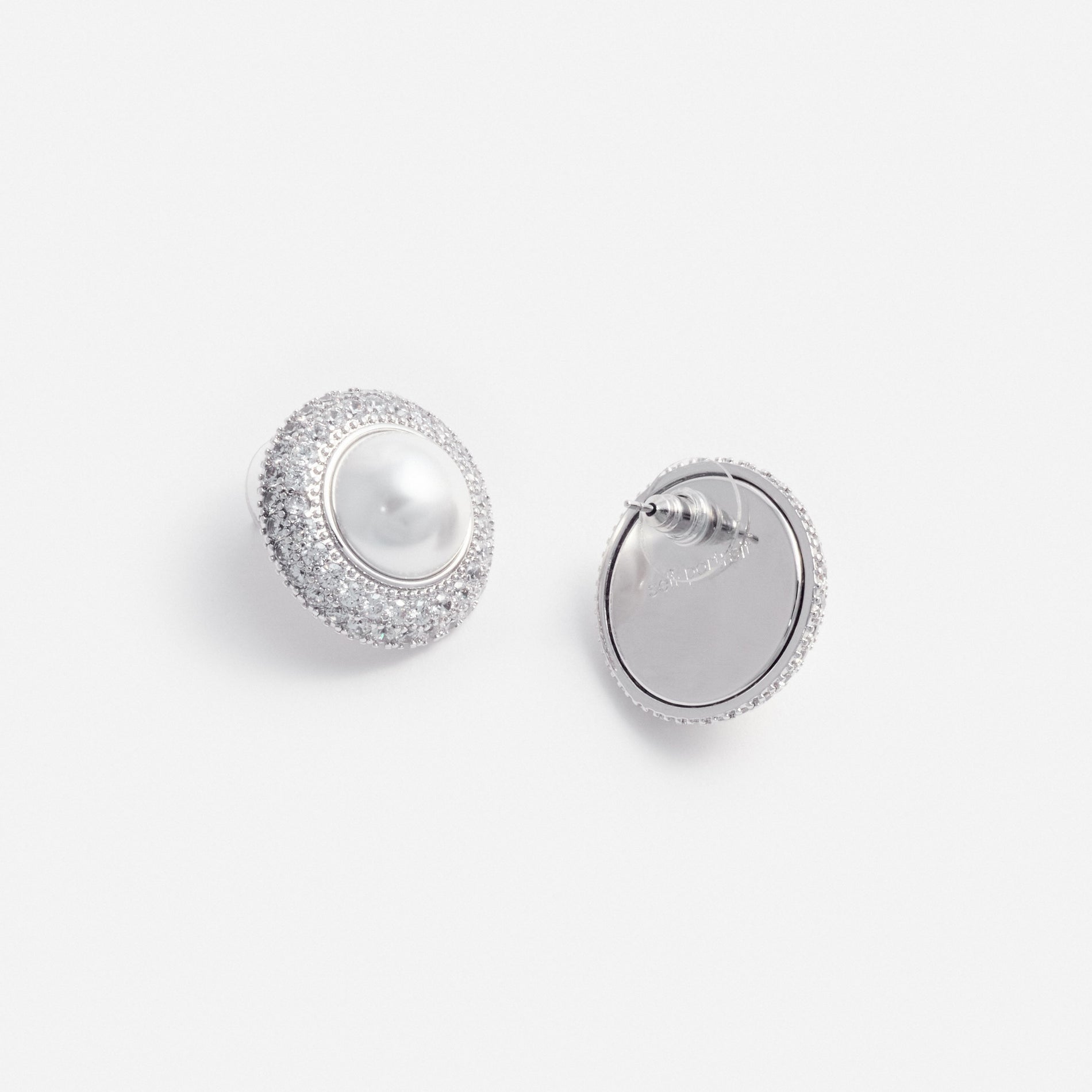 Small Crystal Pearl Earrings