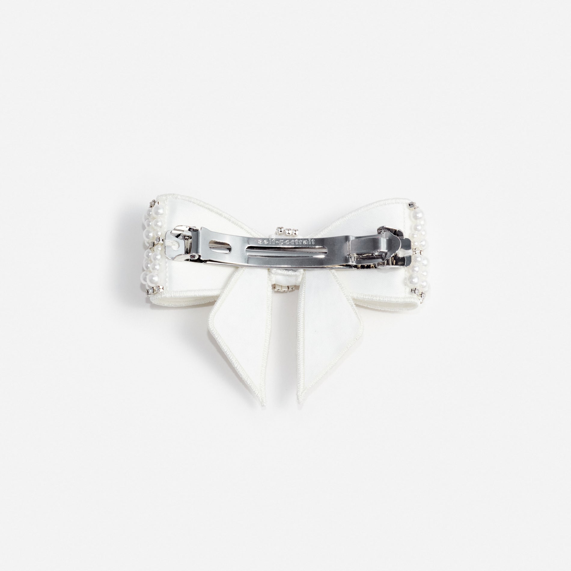 Pearl Crystal Bow Hairclip