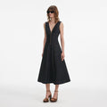 Indigo Denim Midi Dress