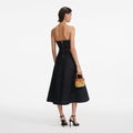 Indigo Denim Bandeau Midi Dress