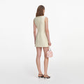 Yellow Taffeta Bow Mini Dress