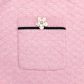Pink Flower Knit Mini Skirt