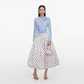 Blue Flower Knit Cardigan
