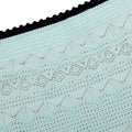 Mint Pointelle Knit Mini Skirt