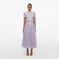 Lilac Rhinestone Midi Dress