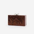 Brown Chainmail Clutch Bag
