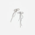 Double Crystal Bow Earrings