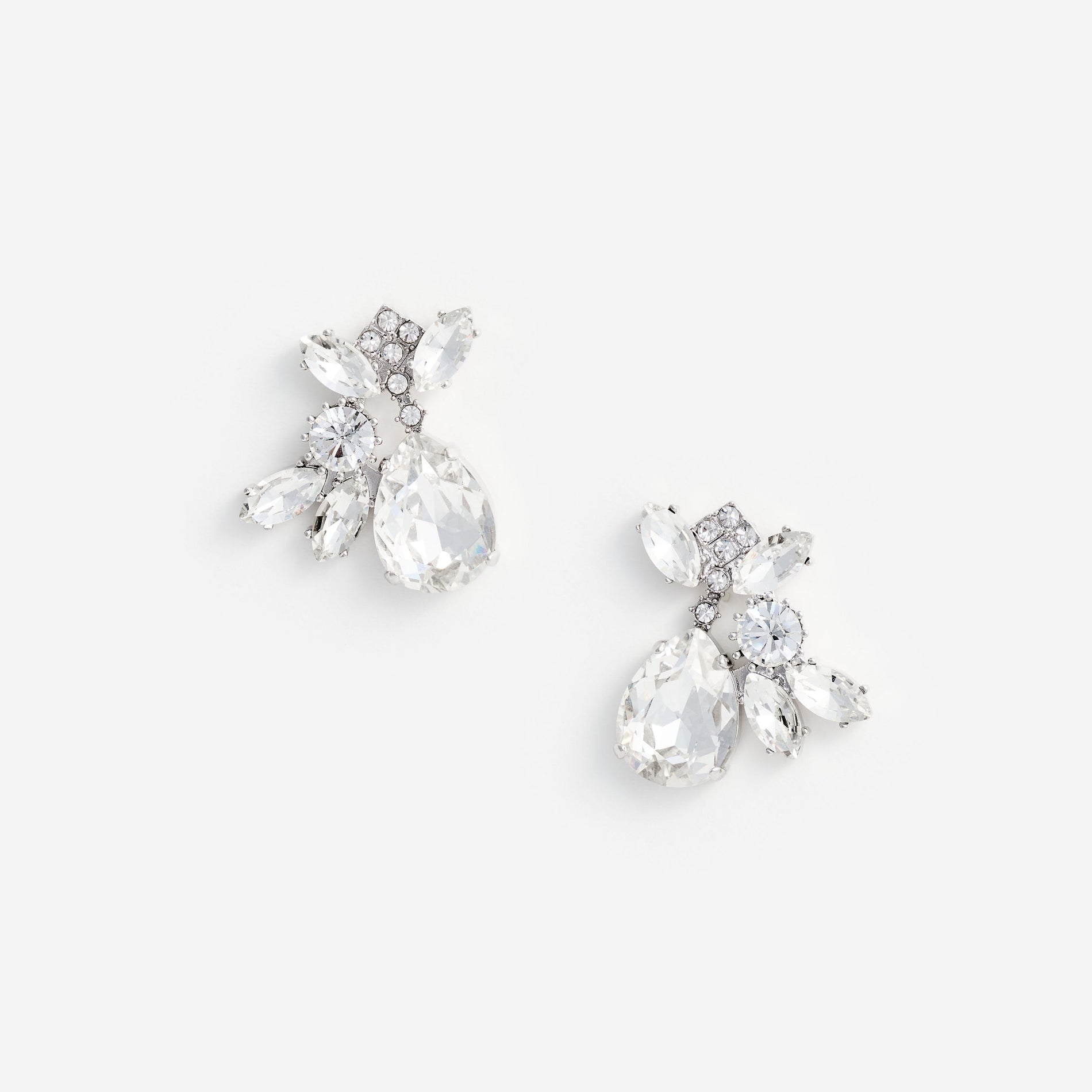 Multi Crystal Cluster Earrings