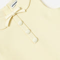 Yellow Taffeta Shift Dress