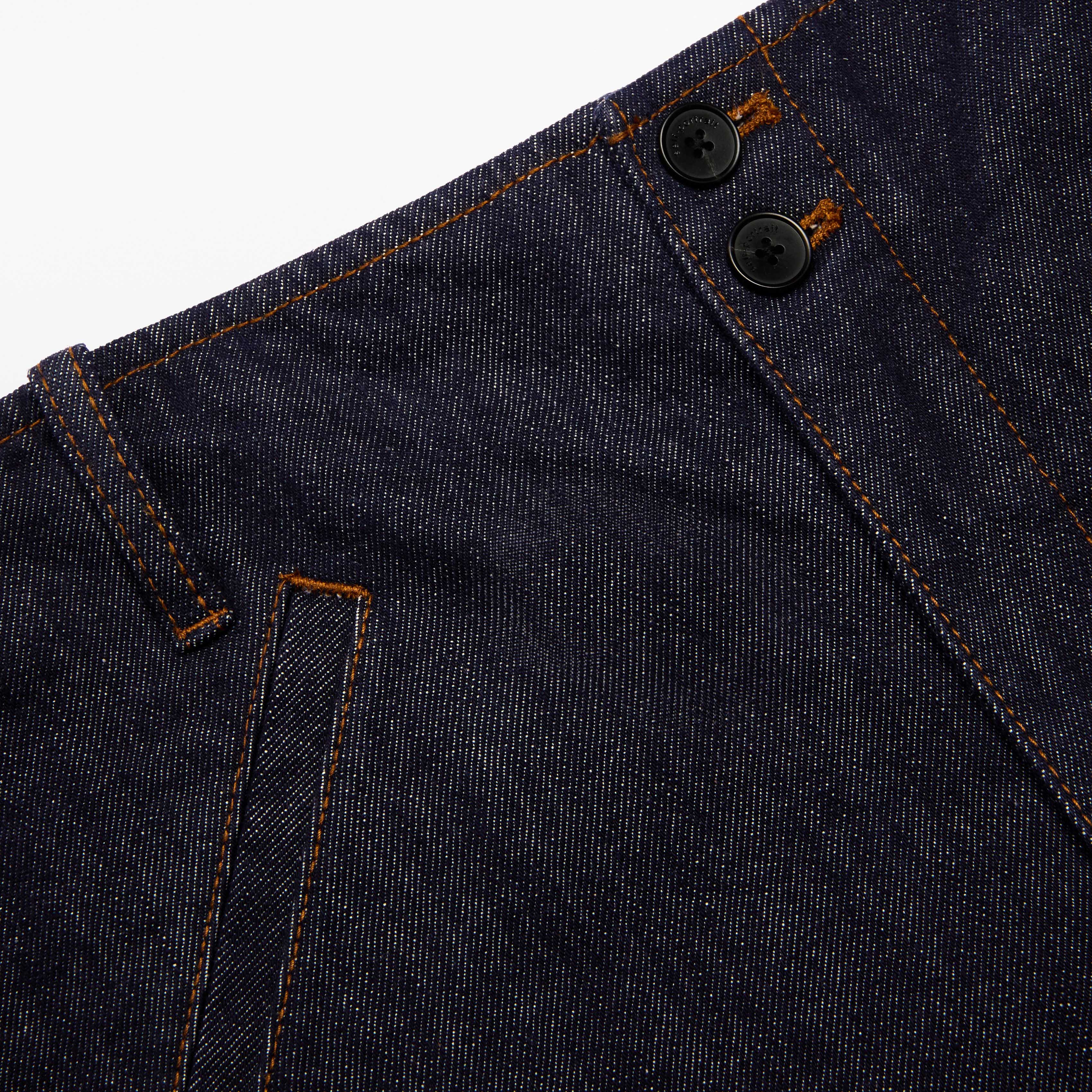 Indigo Denim Cargo Jeans