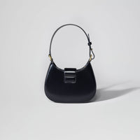 Black Crescent Bow Mini Shoulder Bag