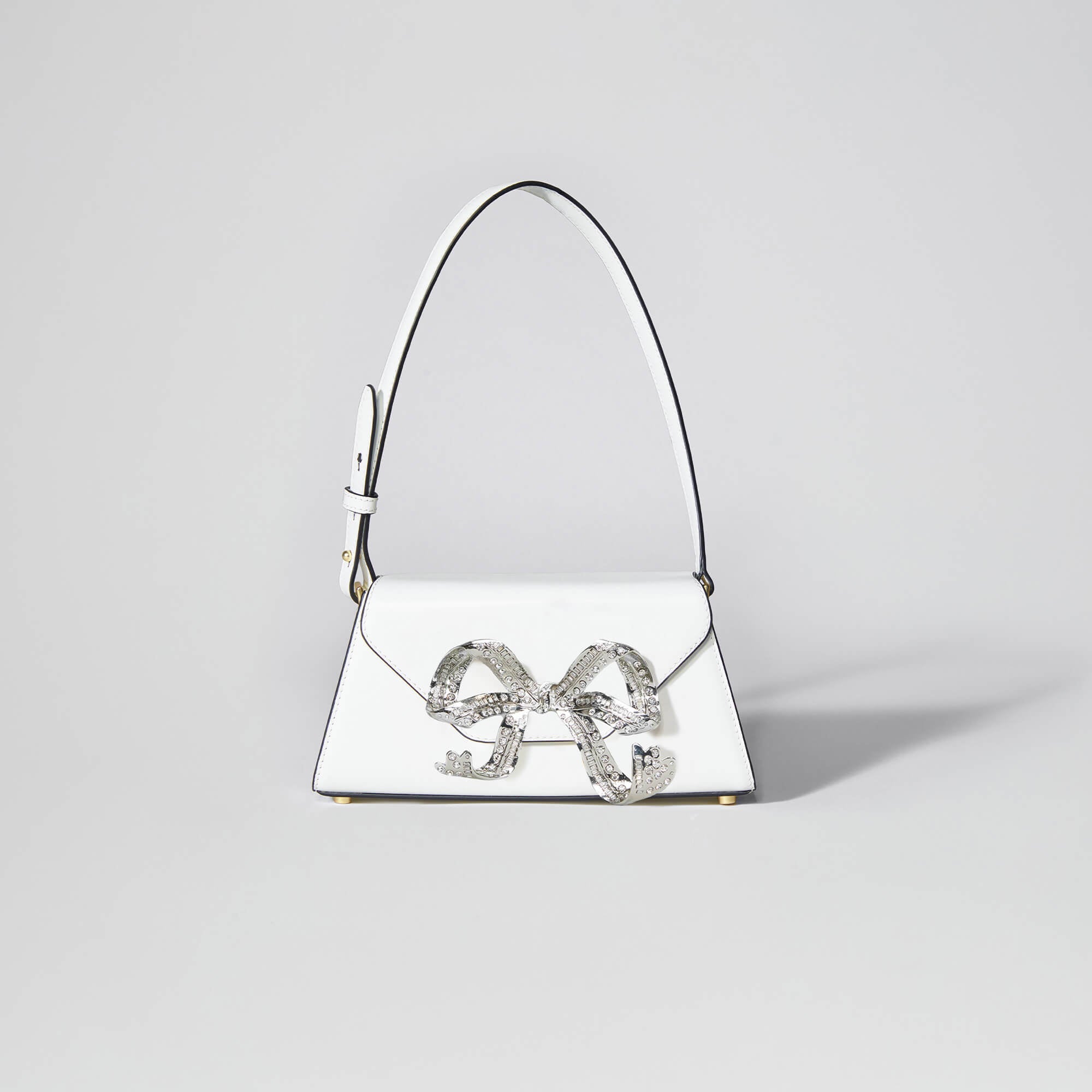 White Bow Mini Shoulder Bag