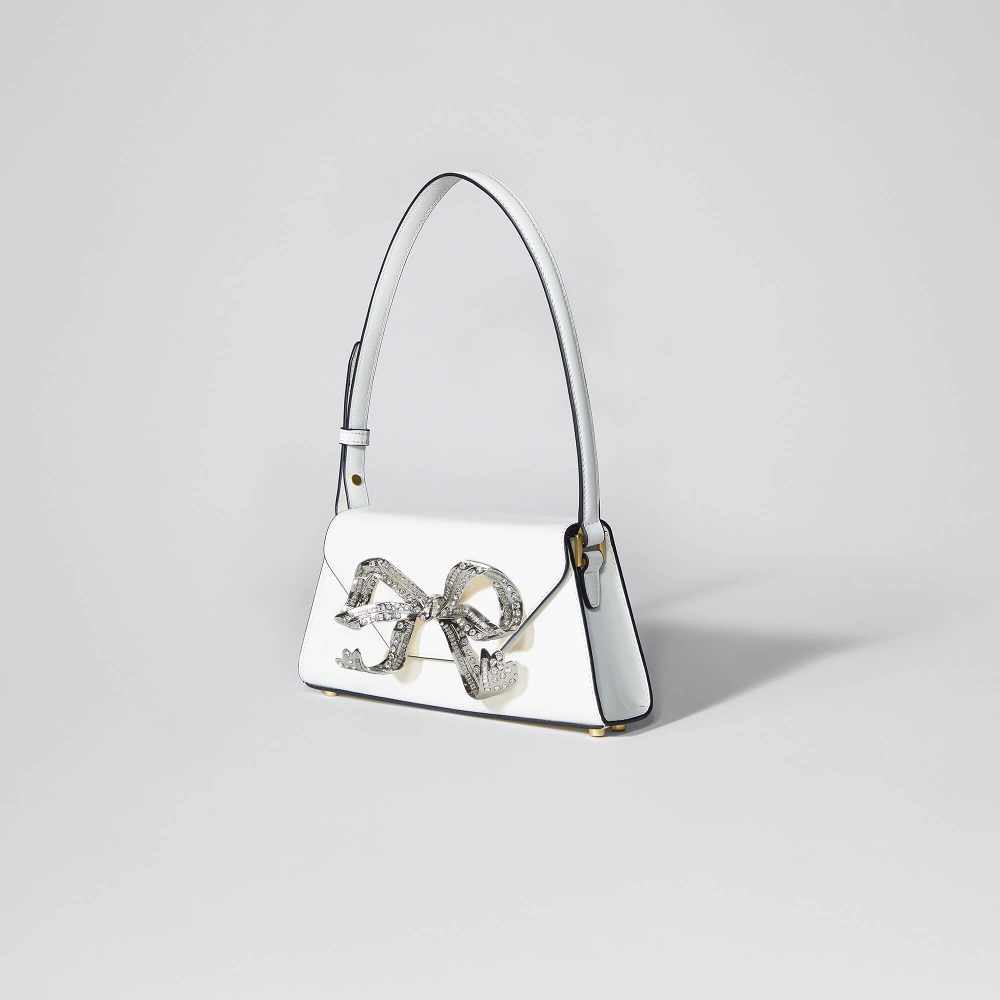 White Bow Mini Shoulder Bag