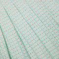 Mint Boucle Pleated Mini Skirt