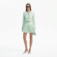 Mint Boucle Jacket